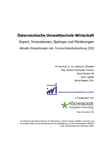 Titelblatt - Österreichische Umwelttechnik Wirtschaft
